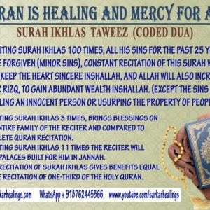 Surah Ikhlas Benefits,