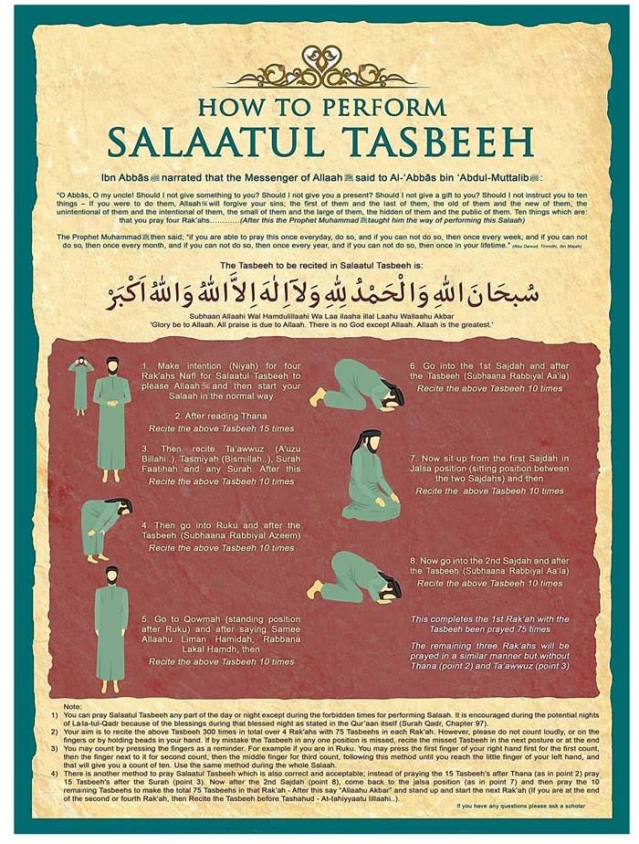 Salatul Tasbeeh Benefits & How to Pray, 1 Powerful Namaz