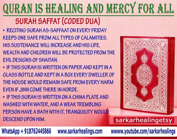 Surah Sajdah Cure for fever, headache and pain in the joints