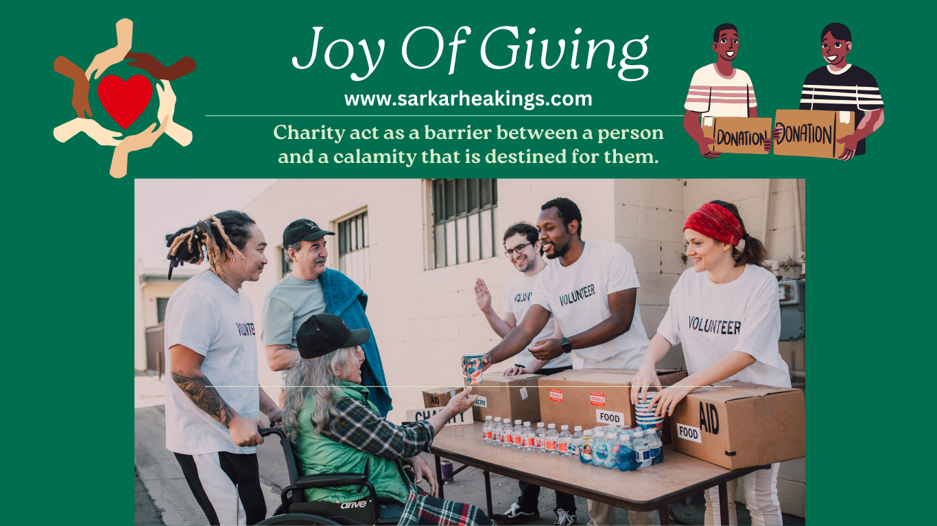 Sadaqah Joy Of Giving, Charity