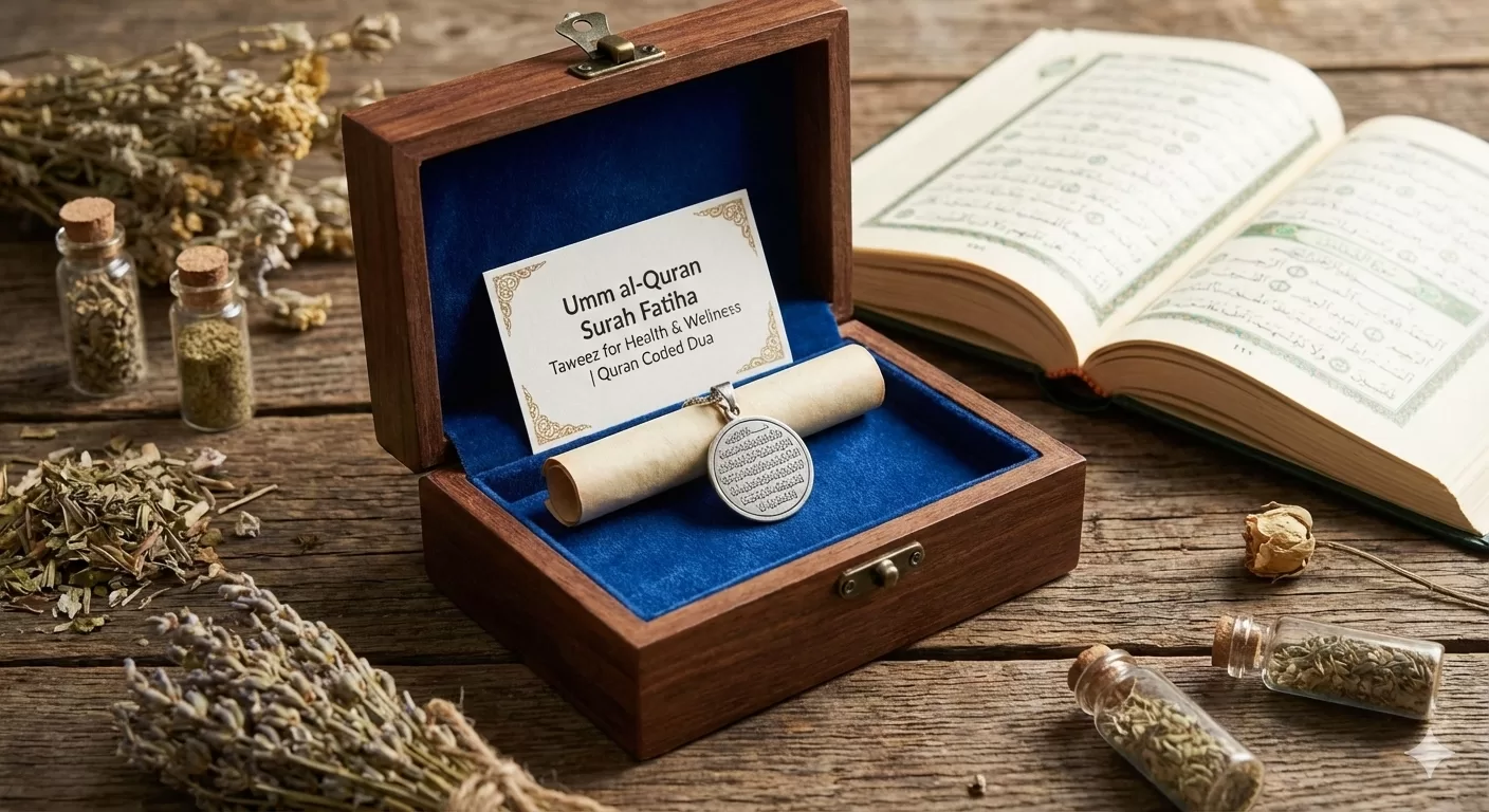 Divine healing power of Umm al-Quran Surah Fatiha Taweez for Health & Wellness Quran Coded Dua