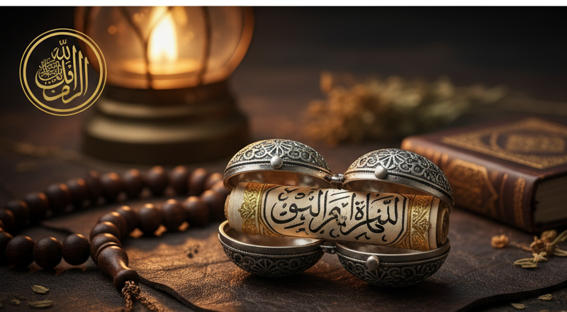 Sacred Islamic Taweez with Quranic verses for spiritual protection