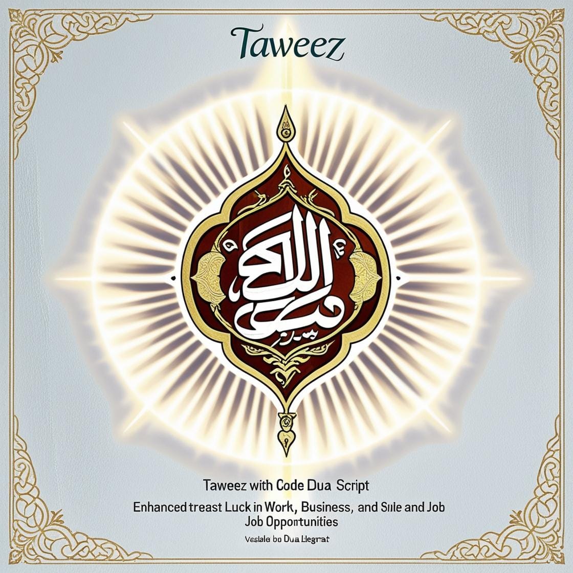 Taweez Coded Dua To Enhance Luck In Work Business Job 115