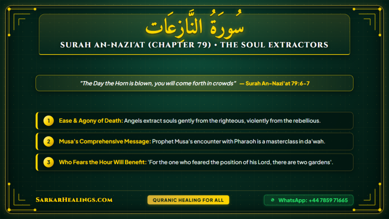 Surah An-Naziat Soul Extraction Angels Death Day of Judgment Terror Card | Sarkar Healings