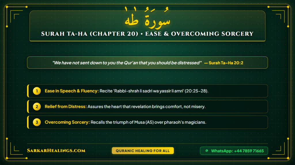 Surah Ta-Ha Speech Ease Rabbi Ishrah Li Sadri Public Speaking Dua Card | Sarkar Healings
