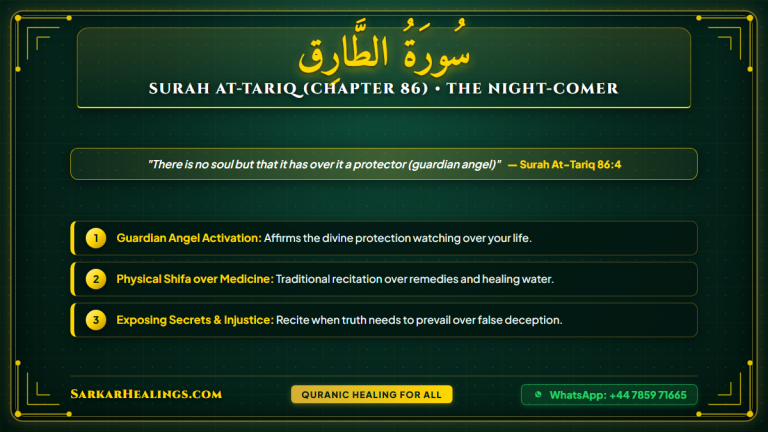 Surah At-Tariq Healing Medicine Angelic Guardian Night Star Card | Sarkar Healings
